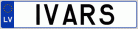 Auto numura zīme IVARS