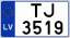Auto numura zīme TJ3519