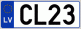 Auto numura zīme CL23