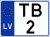 Auto numura zīme TB2