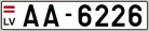 Auto numura zīme AA6226