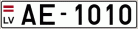Auto numura zīme AE1010