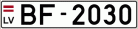 Auto numura zīme BF2030