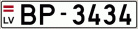 Auto numura zīme BP3434