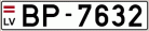 Auto numura zīme BP7632