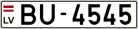 Auto numura zīme BU4545