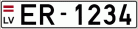 Auto numura zīme ER1234