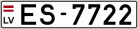 Auto numura zīme ES7722