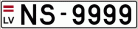 Auto numura zīme NS9999