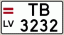 Auto numura zīme TB3232 Auto numura zīme TB3232