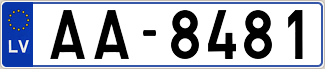 Auto numura zīme AA8481