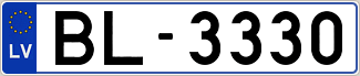 Auto numura zīme BL3330