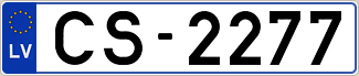 Auto numura zīme CS2277