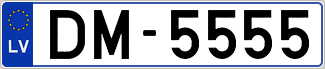Auto numura zīme DM5555