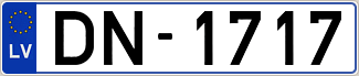 Auto numura zīme DN1717