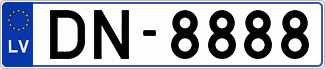 Auto numura zīme DN8888