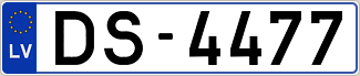 Auto numura zīme DS4477