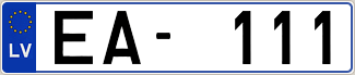 Auto numura zīme EA111