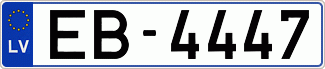 Auto numura zīme EB4447