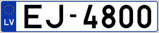 Auto numura zīme EJ4800