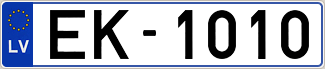 Auto numura zīme EK1010