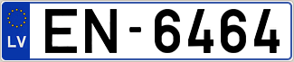 Auto numura zīme EN6464