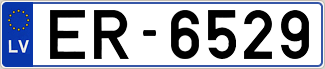 Auto numura zīme ER6529