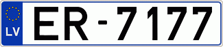 Auto numura zīme ER7177