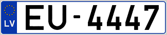 Auto numura zīme EU4447