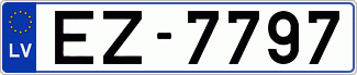 Auto numura zīme EZ7797