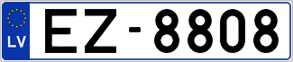Auto numura zīme EZ8808