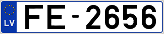 Auto numura zīme FE2656