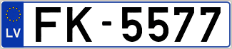 Auto numura zīme FK5577