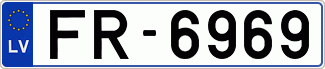 Auto numura zīme FR6969