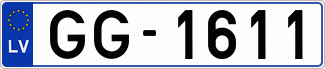 Auto numura zīme GG1611