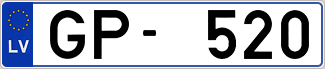 Auto numura zīme GP520