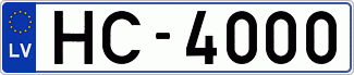 Auto numura zīme HC4000