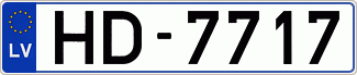 Auto numura zīme HD7717