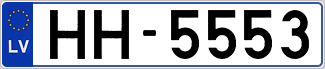 Auto numura zīme HH5553