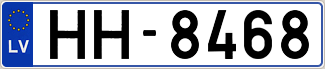 Auto numura zīme HH8468