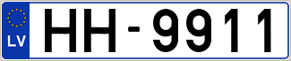 Auto numura zīme HH9911