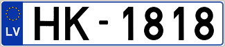 Auto numura zīme HK1818