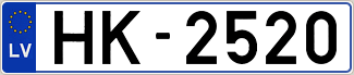 Auto numura zīme HK2520