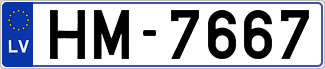 Auto numura zīme HM7667