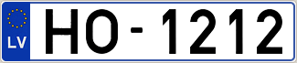 Auto numura zīme HO1212