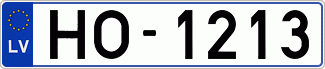 Auto numura zīme HO1213
