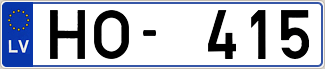 Auto numura zīme HO415