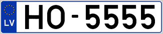 Auto numura zīme HO5555
