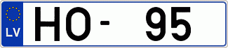 Auto numura zīme HO95
