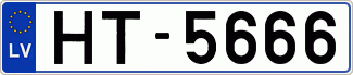 Auto numura zīme HT5666